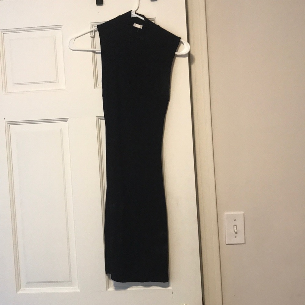Black high neck homecoming dress